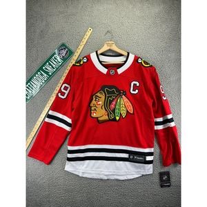 Fanatics Chicago Blackhawks TOEWS 19 Mens Medium Red Indian NHL Jersey - M NEW